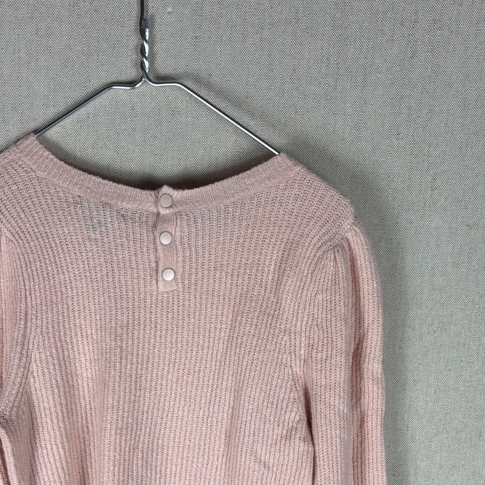Halogen Pink Ribbed Knit Sweater Medium - Picture 9 of 9